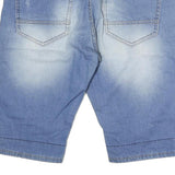 CUSHEN JEANS Mens Denim Blue Casual Shorts M W36 Comfortable Cotton