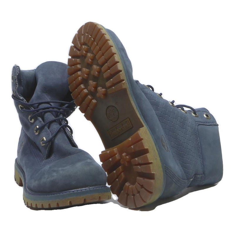 TIMBERLAND Mens Ankle Boots Leather Navy UK 6 Durable & Stylish Outdoor Footwear