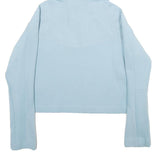 PUMA Womens Blue Hoodie XS Cotton Blend Lightweight Pullover Casual