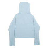 PUMA Womens Blue Hoodie XS Cotton Blend Lightweight Pullover Casual