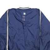 BOOMBAH Mens Navy Sweatshirt V-Neck L Lightweight Nylon Pullover Sports Style