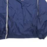 BOOMBAH Mens Navy Sweatshirt V-Neck L Lightweight Nylon Pullover Sports Style