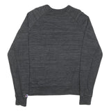 CHAMPION Mens Black Cotton Blend Crew Neck M Logo Sweatshirt Pullover