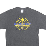 PORT & COMPANY Mens Grey Hamilton Basketball Camp Graphic T-Shirt M Crew Neck