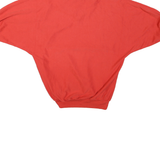 SLOPPY JOES Mens Red & Purple V-Neck M Cotton Blend Sweatshirt Pullover