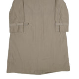 Womens Beige Button Front Classic Jacket UK 16 Polyester Blend Long Sleeve