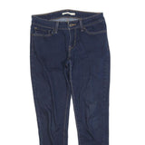 LEVI'S Womens 711 Slim Blue Denim Dark Slim Skinny Jeans W28 L27
