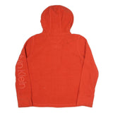 CALVIN KLEIN PERFORMANCE Mens Red Hoodie Jacket L Polyester Blend Zip Casual