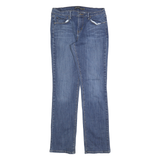 LEVI'S 505 Womens Jeans Blue Regular Straight Denim Medium W29 L34 Classic Style