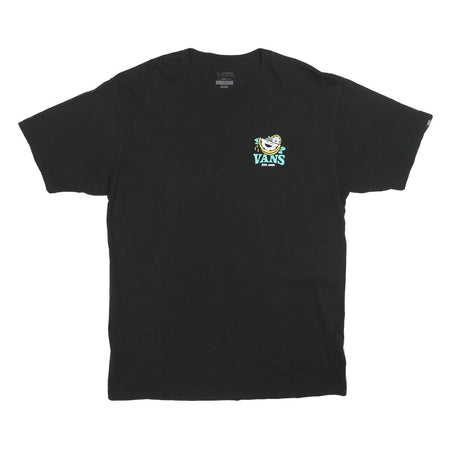 VANS Mens Black Easy Peasy Graphic T-Shirt L Short Sleeve Crew Neck Logo Print