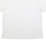 NIKE Mens White XL Graphic T-Shirt Short Sleeve Crew Neck Cotton Blend
