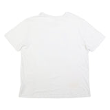 NIKE Mens White XL Graphic T-Shirt Short Sleeve Crew Neck Cotton Blend