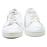 ADIDAS Continental 80 Boys White Leather Trainers UK 4 Retro Classic Design