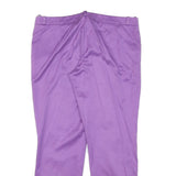 GUCCI Womens Cotton Blend Lilac Slim Trousers W30 L25 Stylish Zip Closure