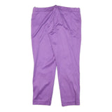 GUCCI Womens Cotton Blend Lilac Slim Trousers W30 L25 Stylish Zip Closure
