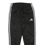 ADIDAS Womens Joggers Black & White Slim Tapered XS W24 L24 Track Pants