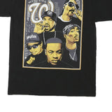 SHAKA Mens Black Graphic T-Shirt L Short Sleeve Crew Neck Iconic Rap Artists