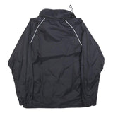 BIG TRAMP Mens Black Outdoor Jacket M Polyester Plain Zip Casual Lightweight