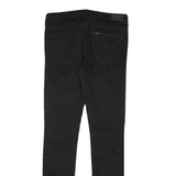 LEE Womens Black Slim Skinny Denim Jeans Cotton Blend W29 L31 Classic Zip