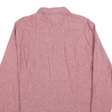 TOMMY HILFIGER Mens Red Button-Down Shirt 2XL Cotton Blend Casual Classic