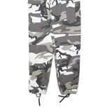 Womens Grey & White Camo Regular Fit Cargo Cotton Blend Trousers W26 L32