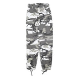 Womens Grey & White Camo Regular Fit Cargo Cotton Blend Trousers W26 L32