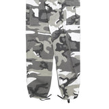Womens Grey & White Camo Regular Fit Cargo Cotton Blend Trousers W26 L32