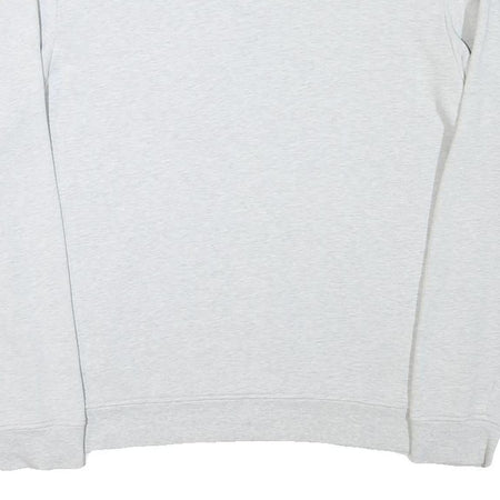 LACOSTE Mens Grey Cotton Blend Crew Neck L Sweatshirt Logo Print