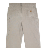 CARHARTT Mens Cotton Beige Loose Straight Trousers W40 L32 Workwear Utility