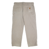 CARHARTT Mens Cotton Beige Loose Straight Trousers W40 L32 Workwear Utility