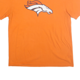 NIKE Mens Orange Denver Broncos Graphic T-Shirt L Short Sleeve Crew Neck