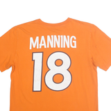 NIKE Mens Orange Denver Broncos Graphic T-Shirt L Short Sleeve Crew Neck