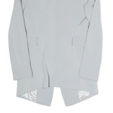 ZARA Womens Light Grey Tailored Jacket S Polyester Blend Plain Elegant Formal