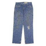 CARHARTT Mens Jeans Blue Regular Straight Denim Medium W34 L29 Workwear Zip