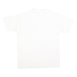 ONEITA Mens White & Beige San Antonio Graphic T-Shirt L Short Sleeve Crew Neck