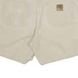 CARHARTT Mens Shorts Beige XL W35 Cotton Blend Casual Workwear Pockets