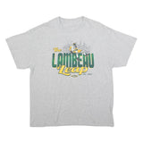 Mens Grey The Lambeau Leap Cotton Blend Graphic T-Shirt XL Short Sleeve Crew