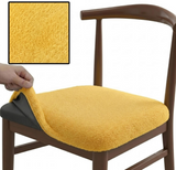 Anyseat Yellow Fur Stretch Chair Cover – Washable, Removable Dining & Kitchen Seat Protector