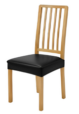 Anyseat Black PU Leather Chair Cover – Slipcover for Dining, Kitchen, Hotel, Banquet & Living Room Chairs