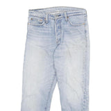 LEVI'S 501 Womens Jeans Blue Regular Straight Denim Light W29 L25 Classic Fit