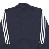 ADIDAS Mens Navy Blue Track Jacket S Cotton Sportswear Zip Zip-Up