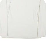 THE NORTH FACE Womens White Fleece Jacket L Polyester Blend Zip Casual Outdoor