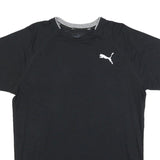 PUMA Mens Black Athletic T-Shirt L Short Sleeve Crew Neck Polyester Blend