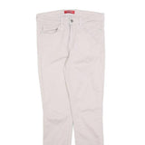 GUESS Womens Cotton Blend Beige Slim Skinny Trousers W29 L28 Stylish Everyday