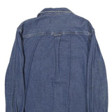 SUPERDRY Mens Blue Denim Shirt M Cotton Casual Button Down Long Sleeve