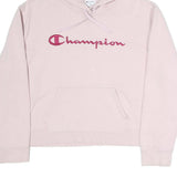 CHAMPION Womens Pink Pullover Hoodie XL Cotton Blend Casual Oversized