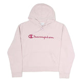 CHAMPION Womens Pink Pullover Hoodie XL Cotton Blend Casual Oversized