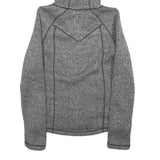 BENCH Womens Grey Hooded Zip Jacket S Polyester Blend Plain Lightweight