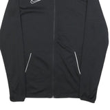 NIKE Mens Black Slim Jacket M Polyester Blend Zip Sportswear Top