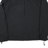 NIKE Mens Black Zip Jacket 2XL Polyester Blend Plain Lightweight Sportswear